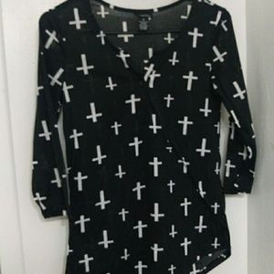 Black printed shirt